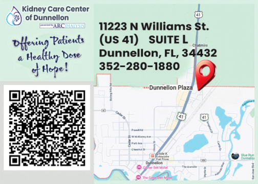 Kidney Care Center of Dunnellon Location - 1223 N Williams St, Suite L, Dunnellon, FL